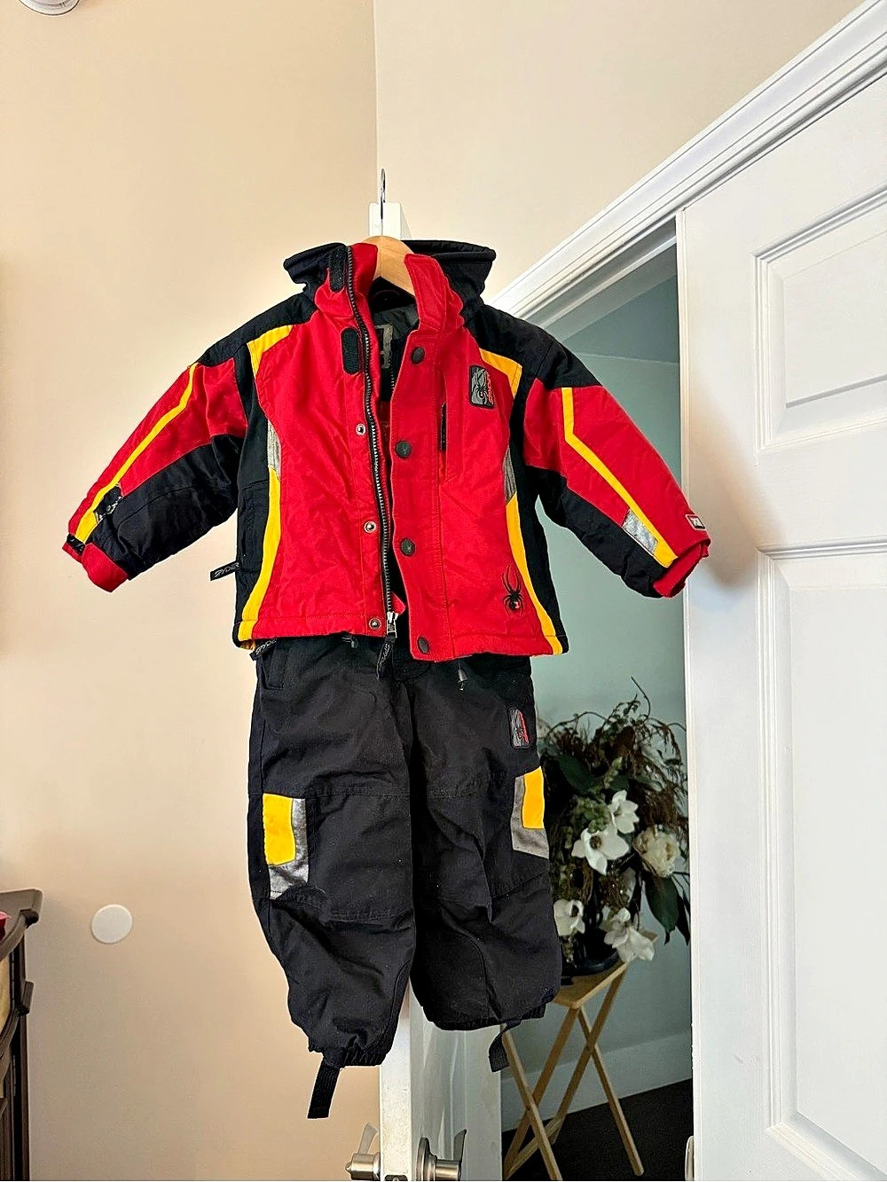 Vintage Spyder Kids 2-Piece Ski Suit Size 3 Colorblock